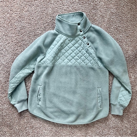 Abercrombie Asymmetrical Fleece Pullover Sweater - Picture 1 of 11
